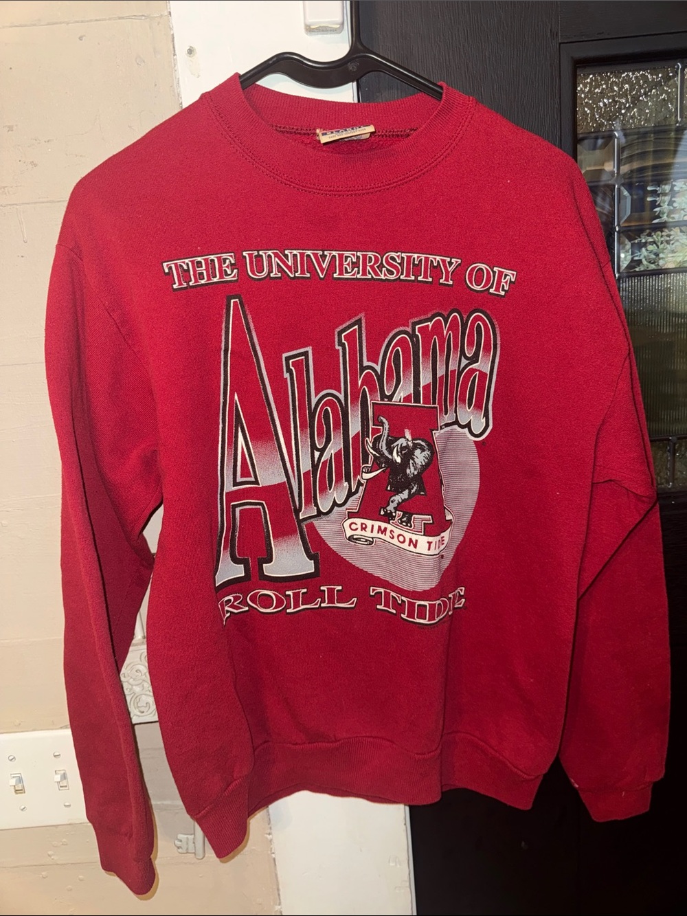 Red Oak The University of Alabama Youth XL Red Crewneck Sweatshirt VTG